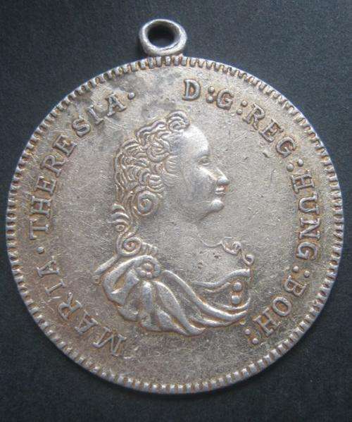 MEDALLION OF THE 1760 MARIA THERESIA COIN